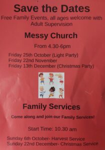 Childrens event dates